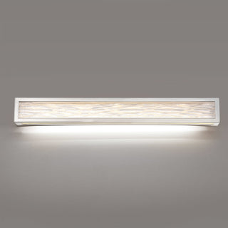 Shock Waves 38" LED Bathroom Vanity and Wall-Light 3000K, Brushed Nickel