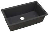 Elkay Quartz Classic 1-Bowl Undermount Sink, Black