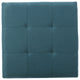GDF Studio Carlyle Fabric Storage Ottoman, Dark Teal Fabric