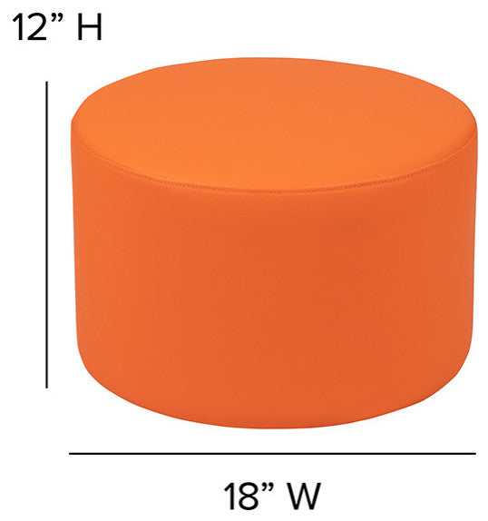 Soft Seating Collaborative Circle, 12" Seat Height , Orange Color