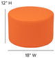 Soft Seating Collaborative Circle, 12" Seat Height , Orange Color