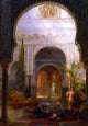 Ernst Karl Eugen Koerner The Patio della Reina, The Alcazar Sevilla Canvas Wrap