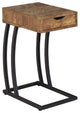 Accent Table with Storage Drawer, Antique Nutmeg