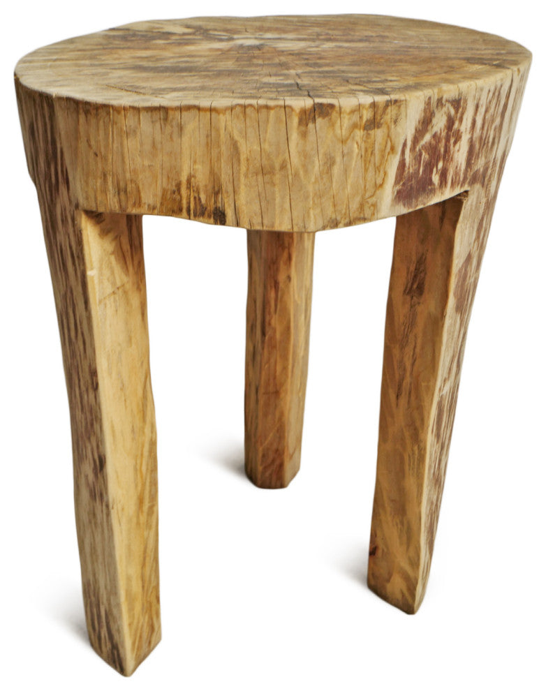 Rustic Naga Three Leg Wood Table 9