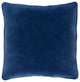 Surya Safflower Navy Pillow Shell With Polyester Insert 22"H X 22"W