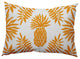 Pineapple Leaves Decorative Throw Pillow, Mango, 14"x20"