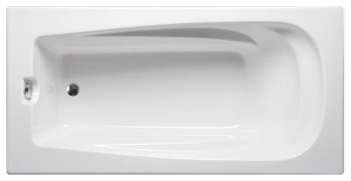Malibu Fairfield Rectangle Massaging Air Jet Bathtub 60x36x22 Biscuit