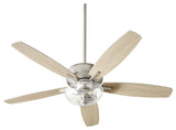 Quorum 7052-265 52"Ceiling Fan, Satin Nickel Finish