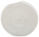 11" Oval Swirled Vase, White