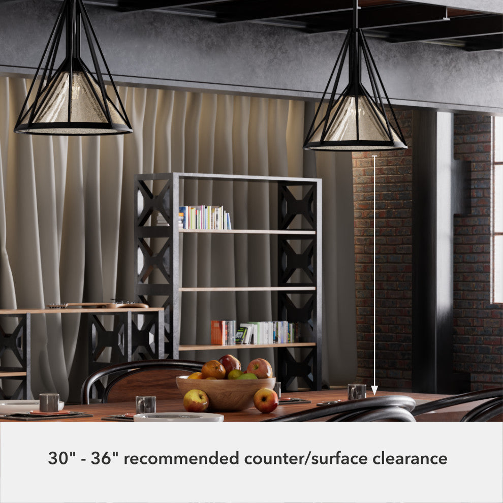 Rafner Natural Iron With Mercury Glass Glass 1 Light Pendant Ceiling