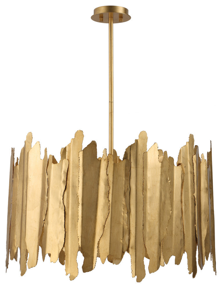 Uttermost Golden Gate 8 Light Industrial Pendant
