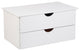 100% Solid Wood Kyle 2-Drawer Internal Unit, White