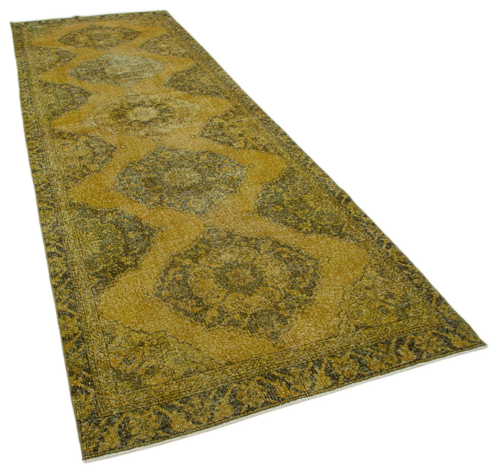 Rug N Carpet - Handmade Oriental 4' 4" x 13' 0" Tribal Runner Rug