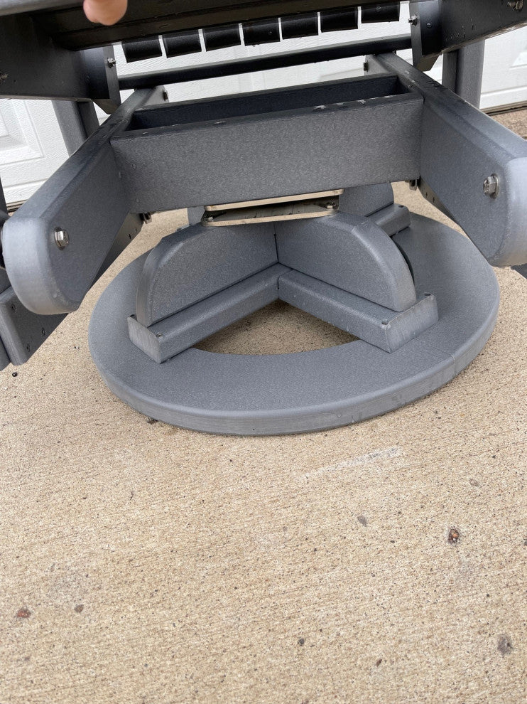 Phat Tommy Outdoor Swivel Glider Chair - Adirondack Glider Chair, Gray