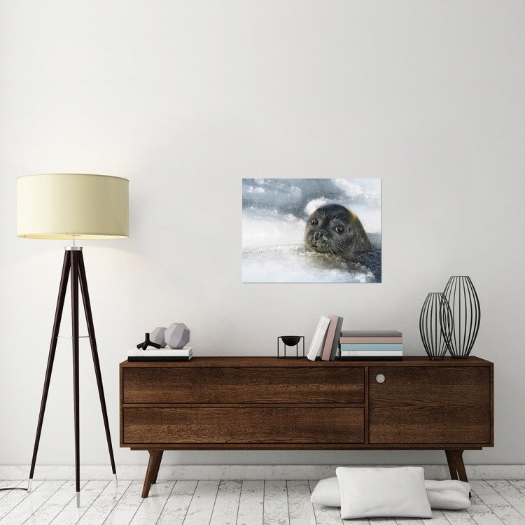 "Do You Have A Fish ?" Stretched Canvas Giclee by Holger Droste, 32x24"