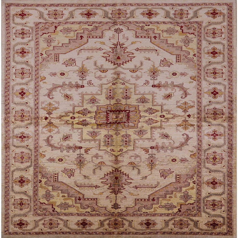 Ahgly Company Indoor Square Mid-Century Modern Area Rugs, 5' Square