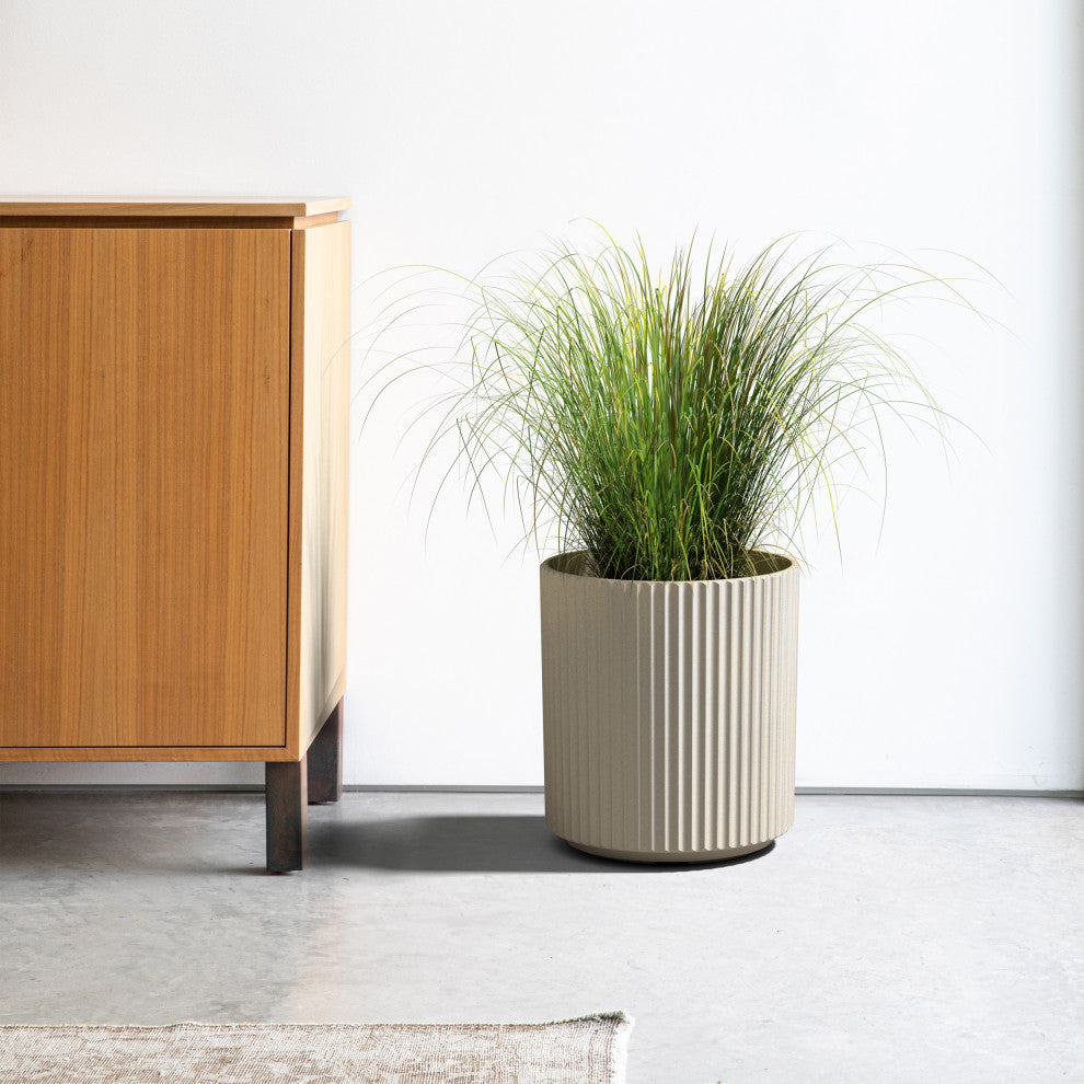 Veradek Demi Series Planter, Sand, 16", 1 Pack