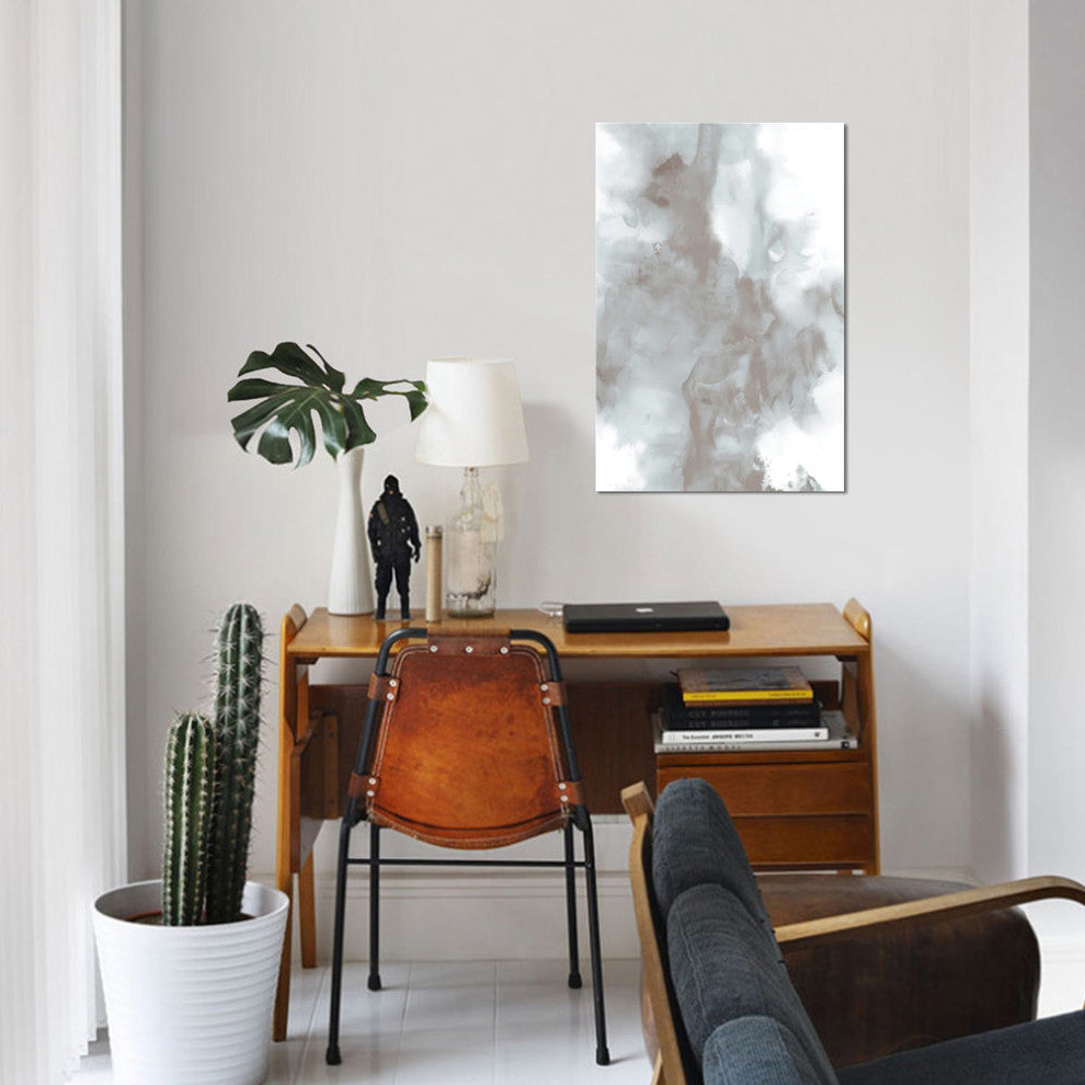 "Derive In Grey III" by Daniela Hudson, Canvas Print, 40"x26"