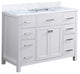 48" Single Bathroom Vanity Set with Marble Top