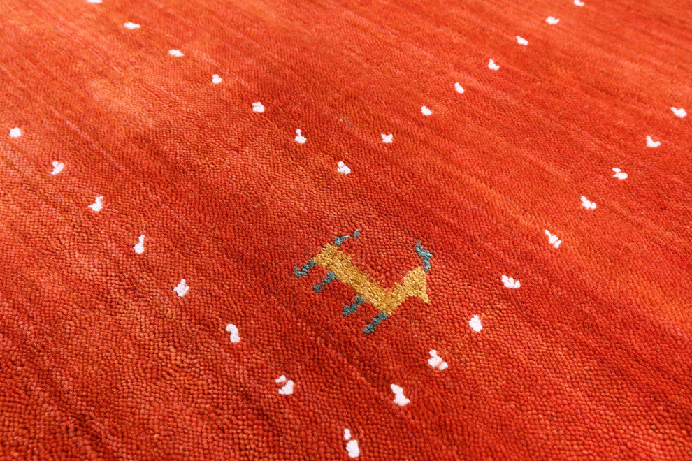 8' 0" X 10' 0" Persian Gabbeh Handmade Wool Rug - Q15104