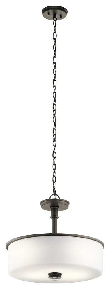 Pendant Semi Flush 3-Light, Olde Bronze