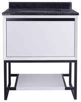 Alto Vanity, 30", Black Wood Marble