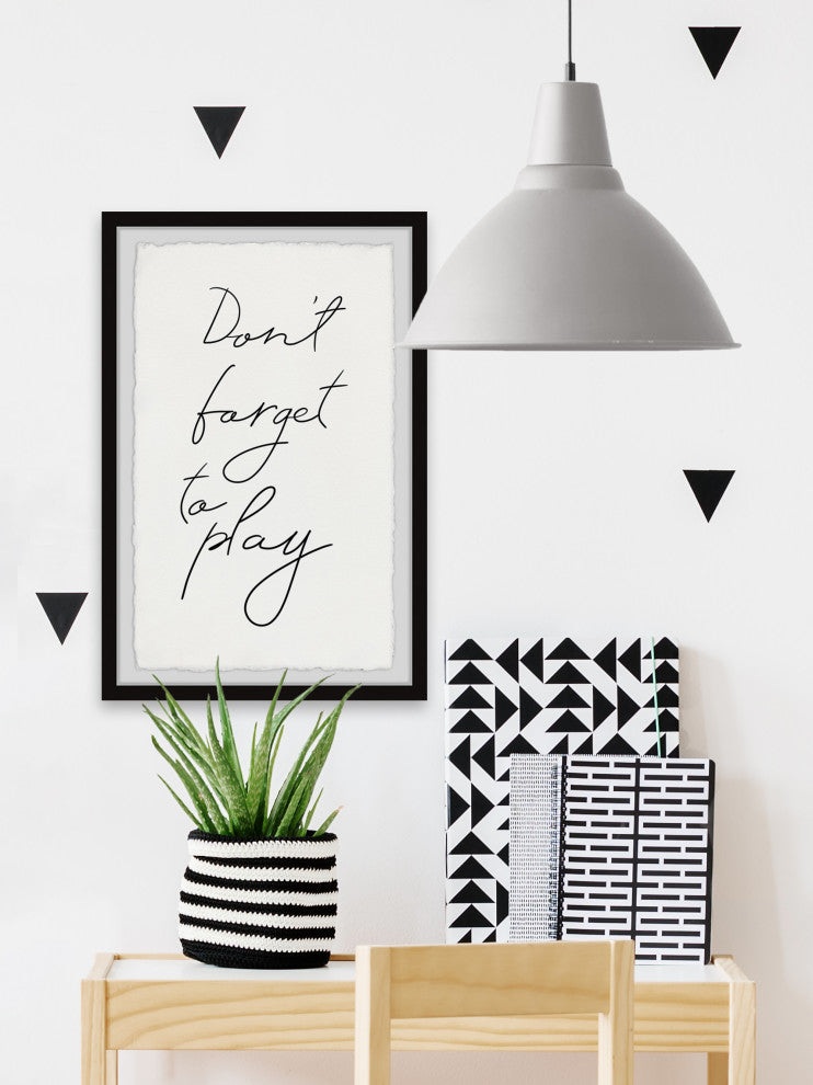 "Don't Forget to Play II" Framed Painting Print, 12x18