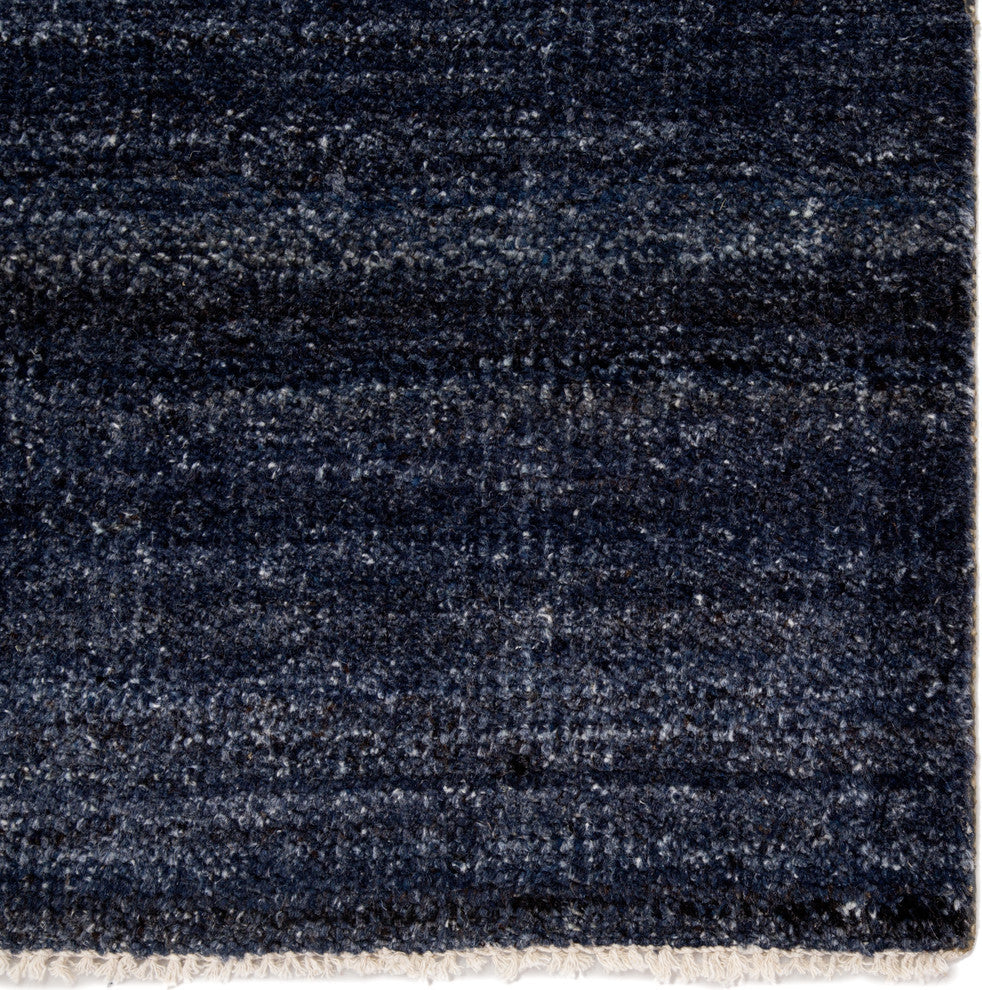 Jaipur Living Origin Knotted Solid Area Rug, Dark Blue, 10'x14'