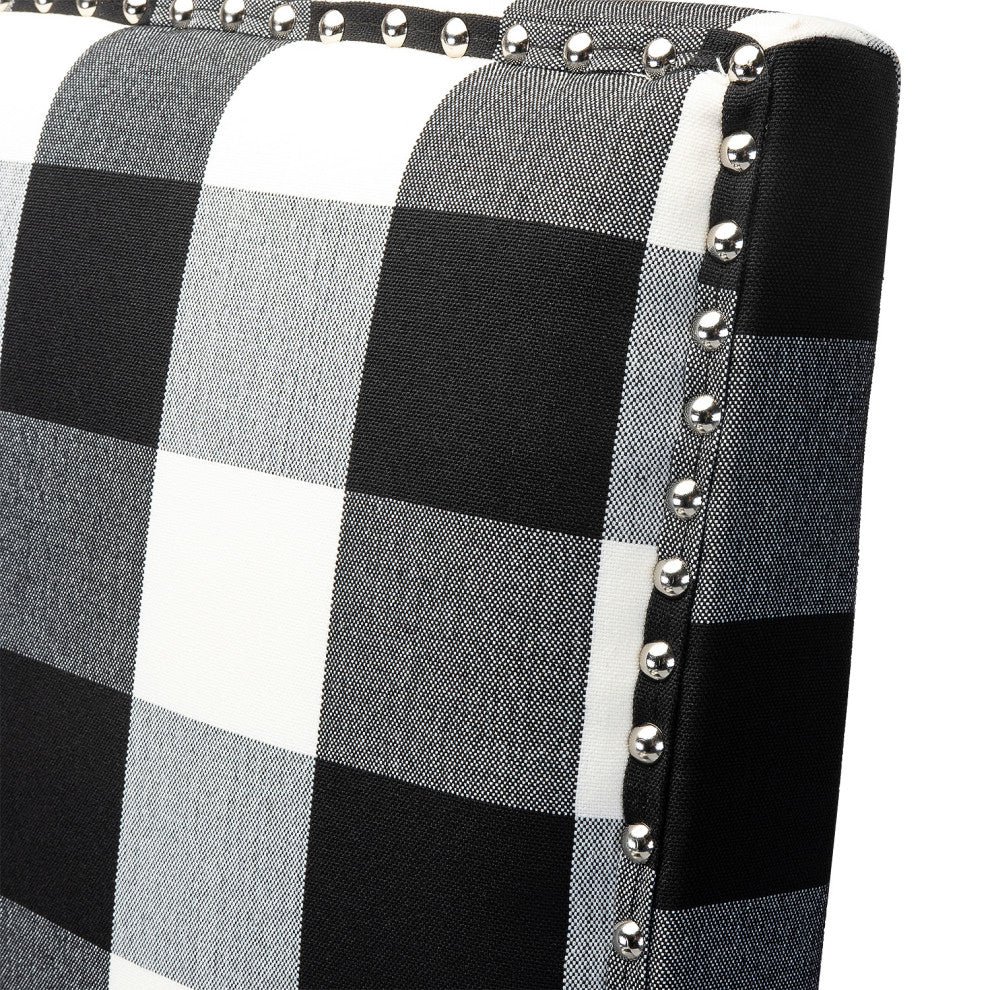 Herrera Classic Armchair With Pattern, Buffalo Black
