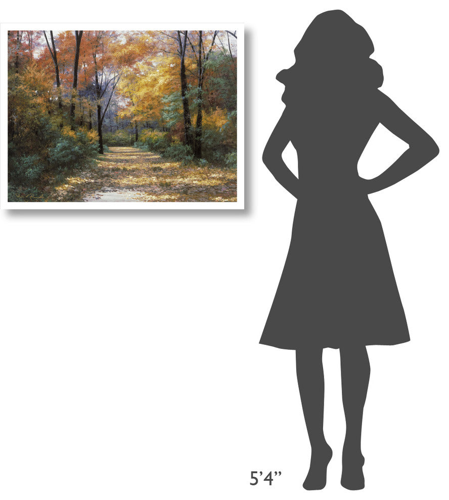 "Autumn Road" Digital Paper Print by Diane Romanello, 34"x26"