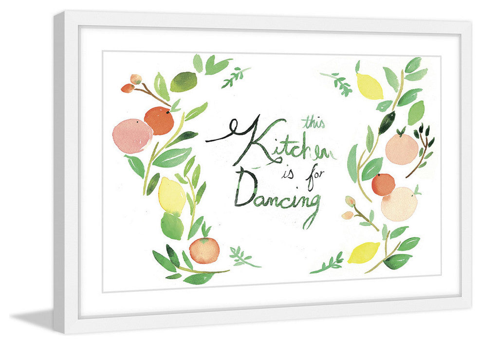 Marmont Hill, "Kitchen Dancing" by Christine Lindstrom Framed Painting, 24x16