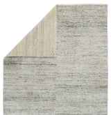 Jaipur Living Origin Knotted Solid Area Rug, White and Light Gray, 8'x10'