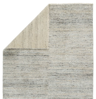 Jaipur Living Origin Knotted Solid Area Rug, White and Light Gray, 8'x10'
