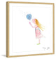 Marmont Hill, "Girl with Dandelion" by Maya Gur Framed Painting Print, 24x24