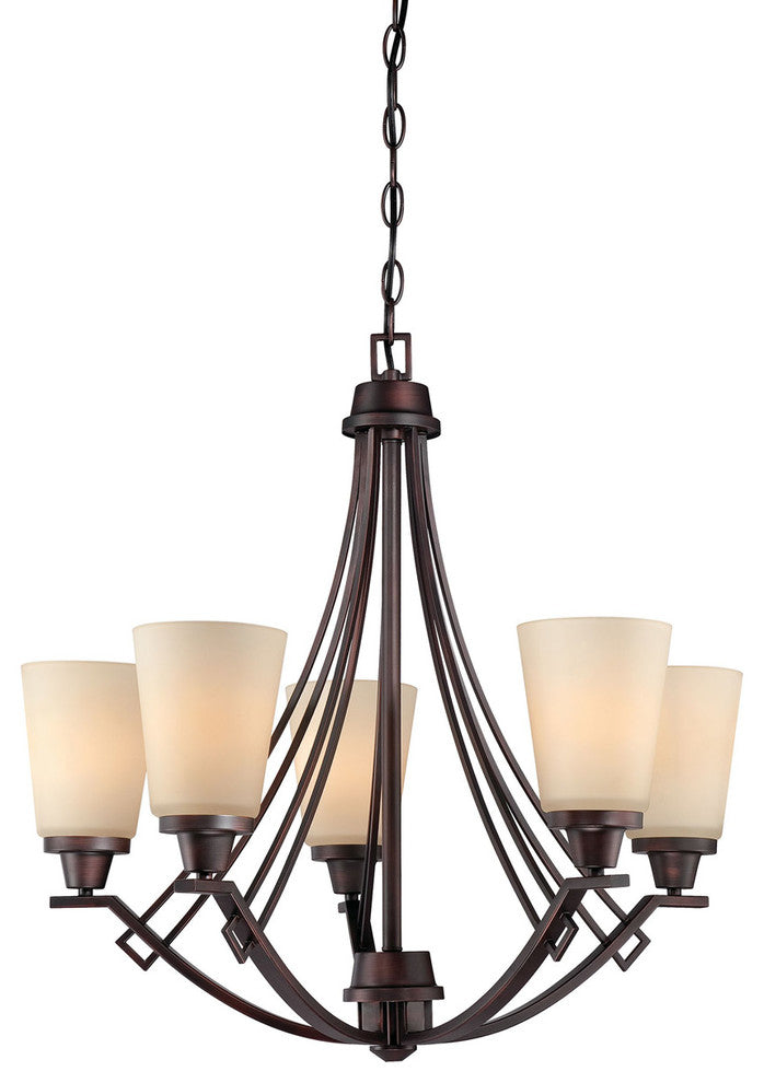 WRIGHT chandelier Espresso 5x100W 120V