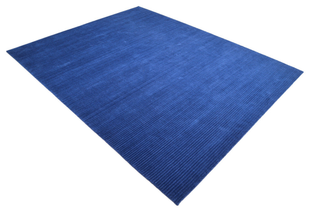 Cairo Handmade Area Rug Blue, 8' 0" X 10' 0"