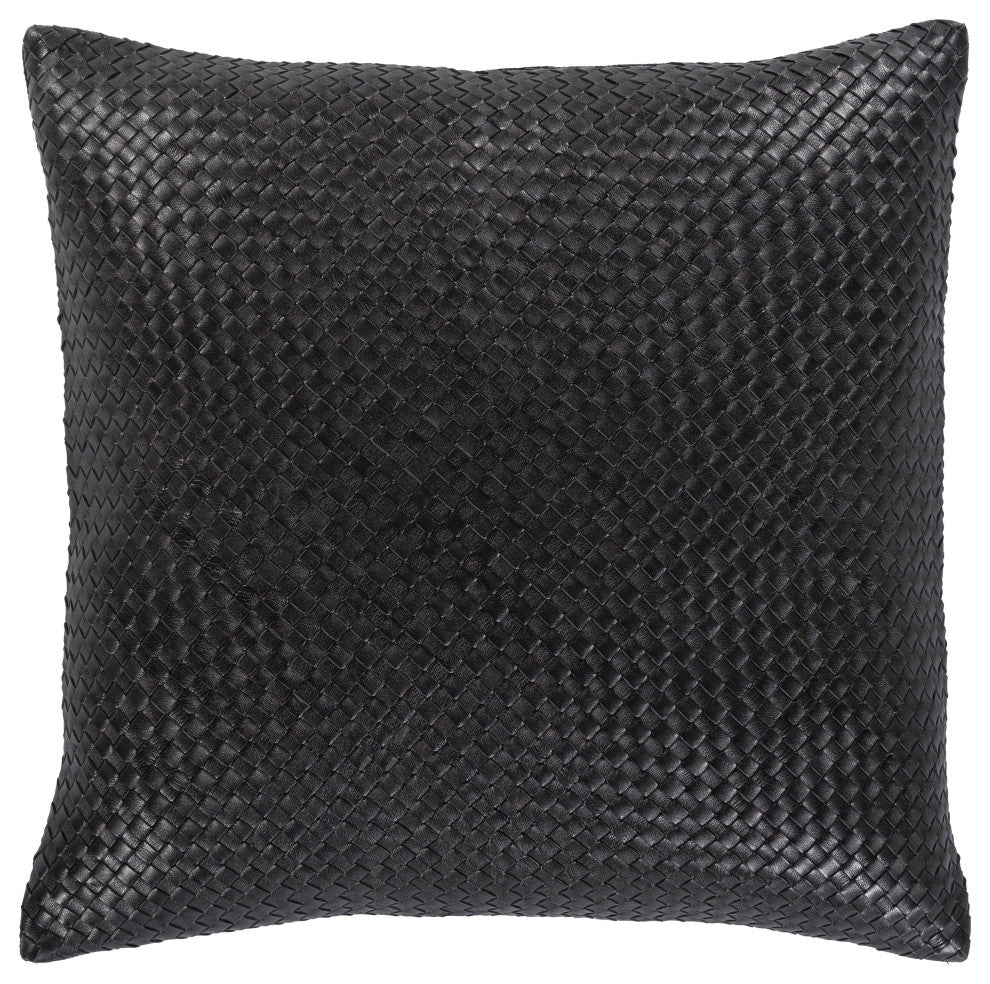 Surya Onyx ONX-001 20"x20" Pillow Cover, Black