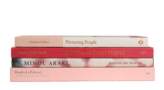 Decorative Books - Blush Arts Coffee Table Stack - Set of 4 Pink Books