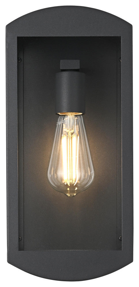 Home Living 6" Outdoor Wall Sconce, Black