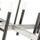 Black Chrome Mid Century Modern, Urban, Scandinavian, Minimal Chandelier