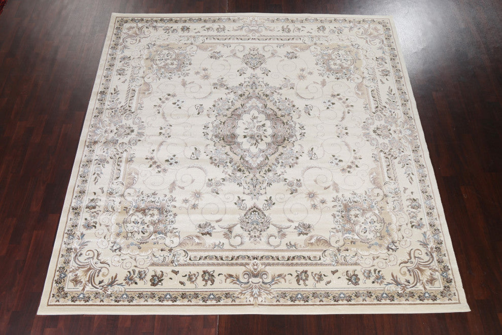Floral Medallion Turkish Transitional Oriental Rug Traditional Carpet 10x10
