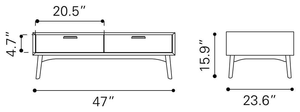 Design District Coffee Table Walnut