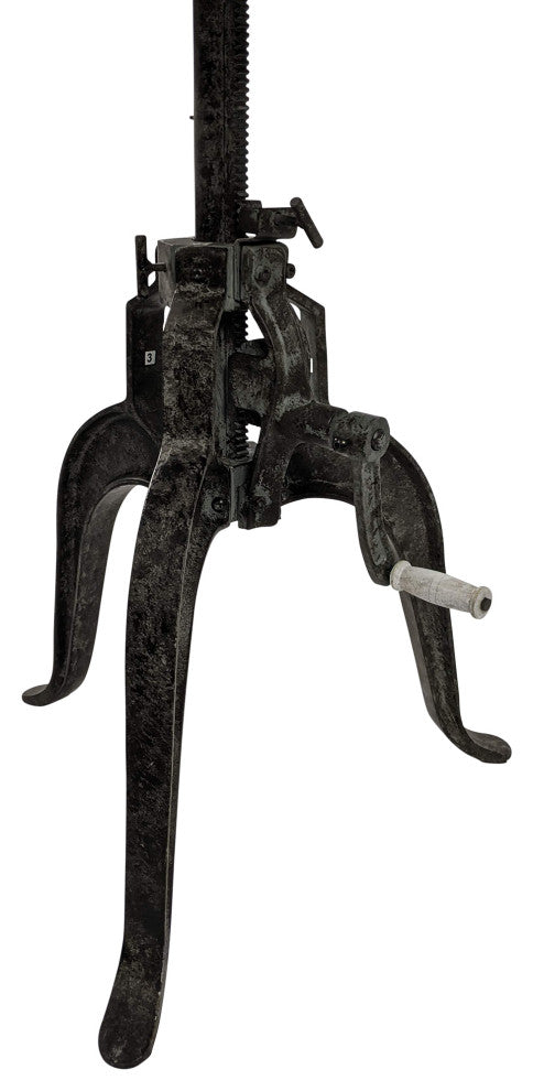 Bentley Adj Crank Table, Natural Drftwd/Aged Iron