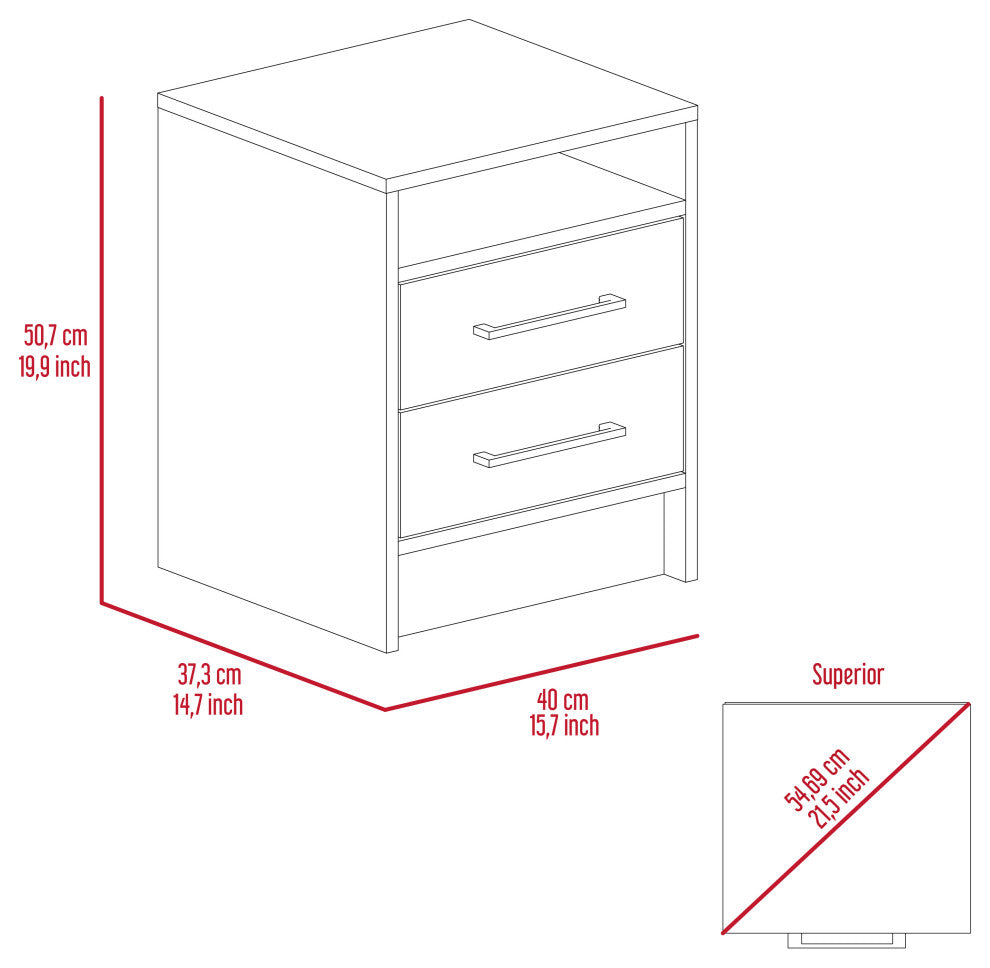 Leyva Nightstand, Light Gray