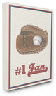 Number 1 Baseball Fan, 24"x30", Stretched Canvas Wall Art