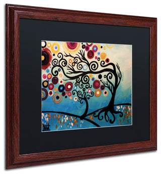 Natasha Wescoat '011' Art, Wood Frame, Black Mat, 20x16