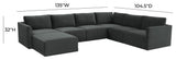 Willow Charcoal Modular Large Chaise Sectional