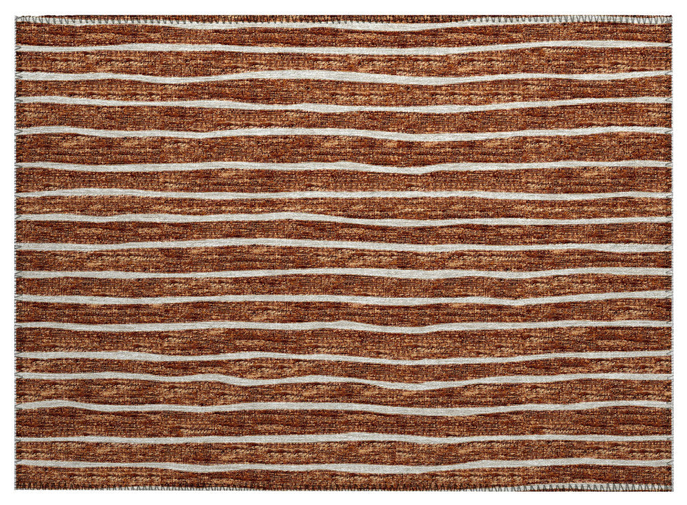 Indoor/Outdoor Laidley LA1 Paprika Machine Washable 1'8" x 2'6" Rug