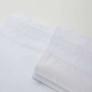 Linum Home Textiles 1800 TC Brushed Microfiber Sheet Set with 4 Line Embroidery