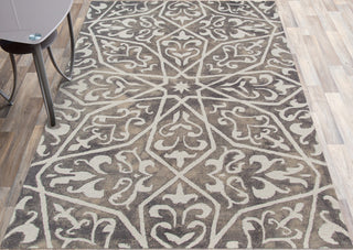 Amer Rugs Shibori SHI-26 Gray Gray Hand-tufted - 7'6"x9'6" Rectangle Area Rug